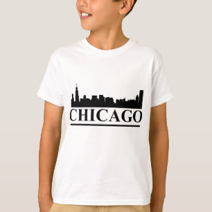 Camiseta para niños de Chicago Skyline