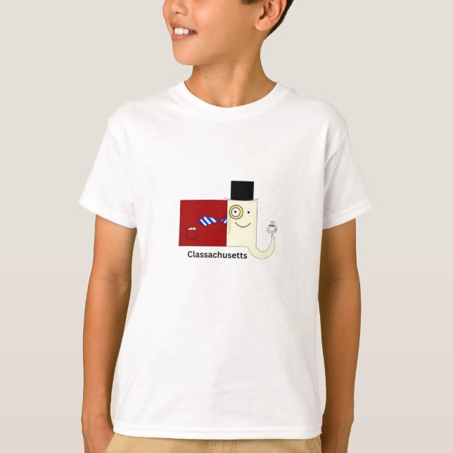 Camiseta para niños de Classachusetts Massachusett (Anverso)