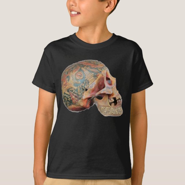 Camiseta para niños de cráneo (Anverso)