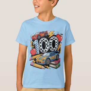 Camiseta para niños de diseño de coche de carreras