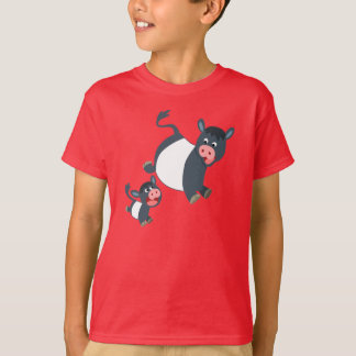 Camiseta para niños de galloway y ternera con corr