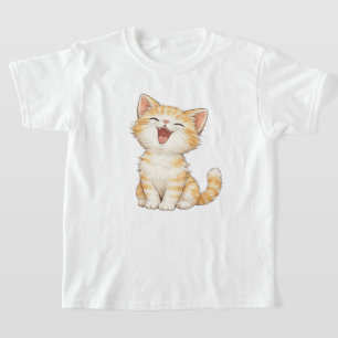 Camiseta para niños de gato americano de pelo cort
