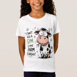 Camiseta para niños de granja de vaca divertida Ca