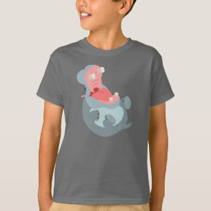 Camiseta para niños de Hippo, Personalizado risibl