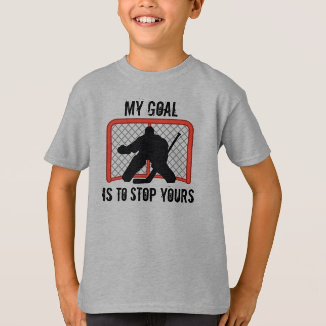 Camiseta para niños de hockey sobre hielo Goalie (Anverso)
