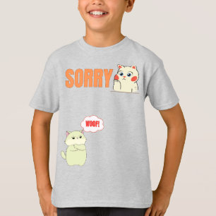Camiseta para niños de la confusión de gatos