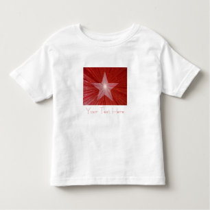 Camiseta para niños de la Estrella Roja 'Your Text