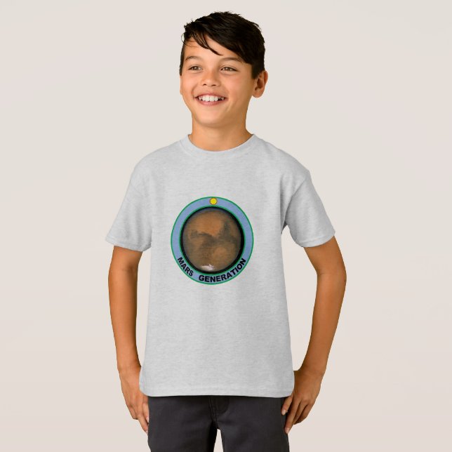 Camiseta para niños de la generación de Marte (Anverso completo)
