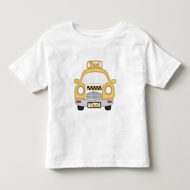 Camiseta para niños de la personalizado Taxi Cab (Anverso)