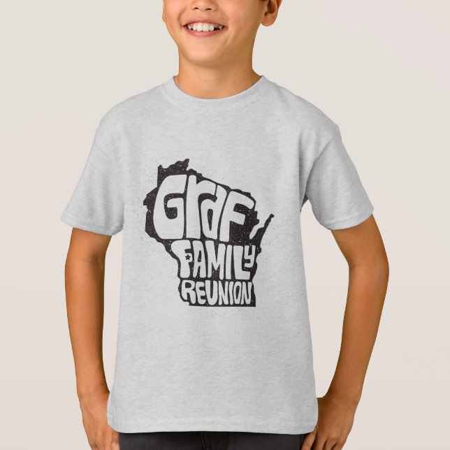 Camiseta para niños de la Reunión de Familia Graf (Anverso)
