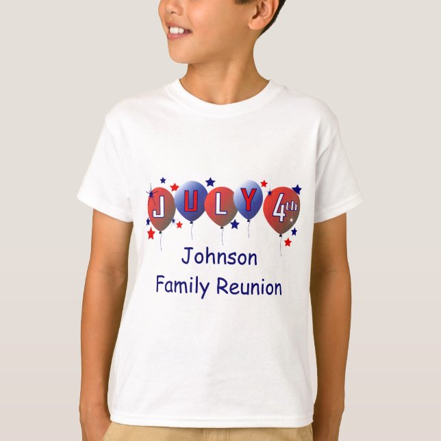 Camiseta para niños de la Reunión de la Familia de (Anverso)