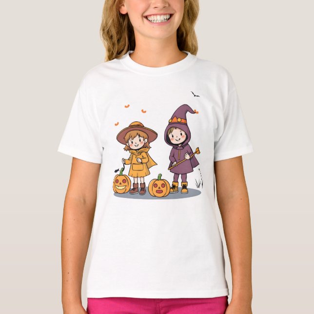 Camiseta para niños de la temporada de Halloween (Anverso)