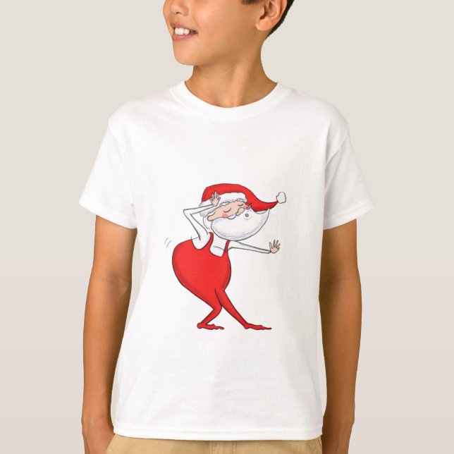 Camiseta para niños de los Navidades de Santa Clau (Anverso)