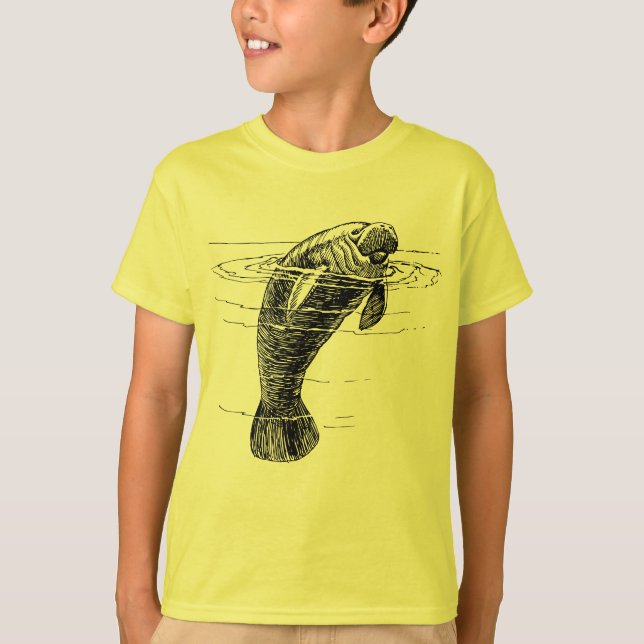 Camiseta para niños de Manatee (Anverso)