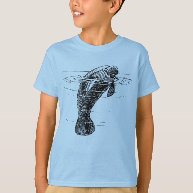Camiseta para niños de Manatee (Anverso)