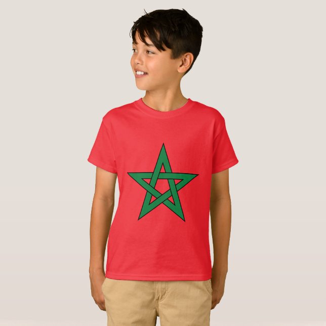 Camiseta para niños de Marruecos. (Anverso completo)