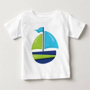Camiseta para niños de niños en velero de Fun Beac
