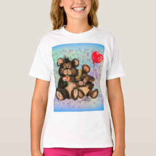 Camiseta para niños de oso familiar - Abrazo