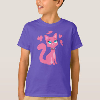 Camiseta para niños de Personalizado rosa y maripo