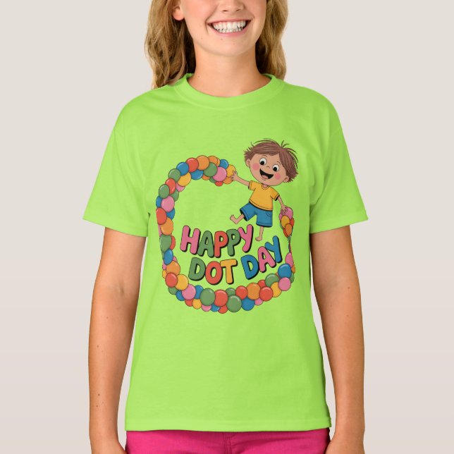 Camiseta para niños de preescolar del Día Feliz Pu (Anverso)