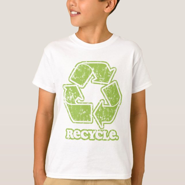 Camiseta para niños de Rótulo de reciclaje de époc (Anverso)