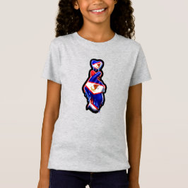 Camiseta para niños de Samoa Americana con dedo co