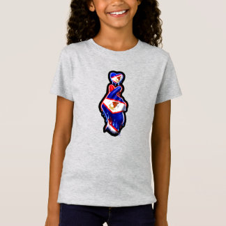 Camiseta para niños de Samoa Americana con dedo co