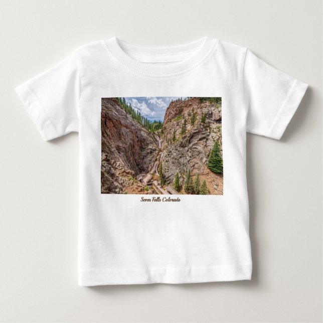 Camiseta para niños de Seven Falls Colorado (Anverso)