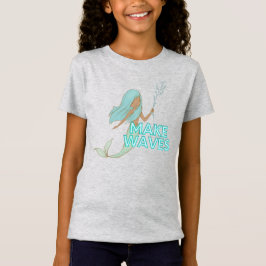 Camiseta para niños de sirena negra