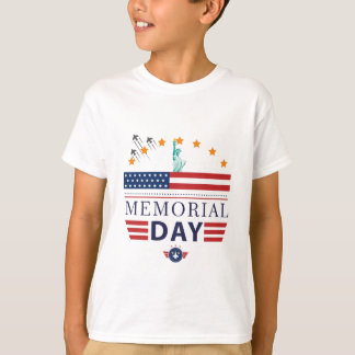 Camiseta para niños del día de la memoria