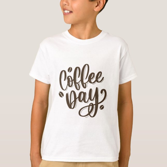 Camiseta para niños del día del café (Anverso)