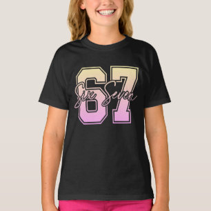 Camiseta para niños del meme 67 - Gráfica divertid