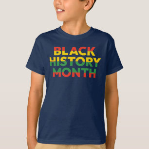 Camiseta para niños del Mes de la Historia Negra