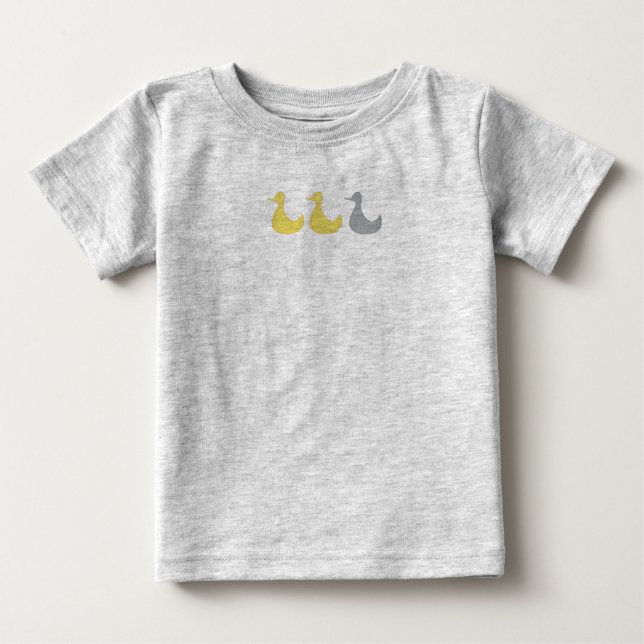 Camiseta para niños del pato gris (Anverso)