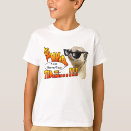 Camiseta para niños del Personalizable Meerkat en 