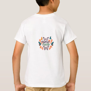 Camiseta para niños diseñada con "Flores de flauta