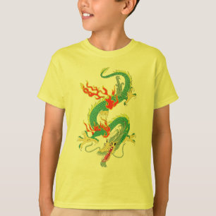 Camiseta para niños dragones chinos