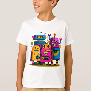 Camiseta para niños - Equipo de Robot Divertido y