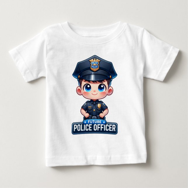 Camiseta para niños Futuro oficial de policía - Di (Anverso)