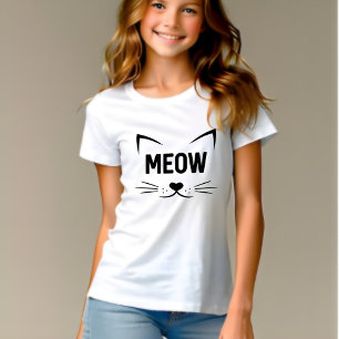 Camiseta para niños Gato Adorable Maúllame - Perfe