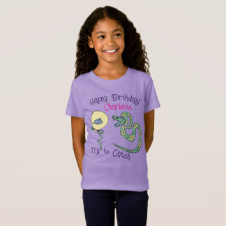camiseta para niños Impresión de serpiente feliz c
