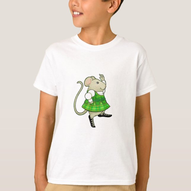 Camiseta para niños IRISH JIG MOUSE (Anverso)