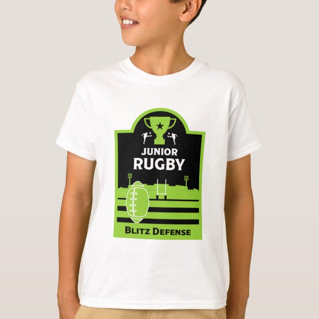 Camiseta para niños jugadores de rugby junior (Anverso)