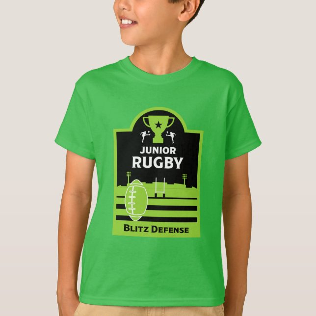 Camiseta para niños jugadores de rugby junior (Anverso)