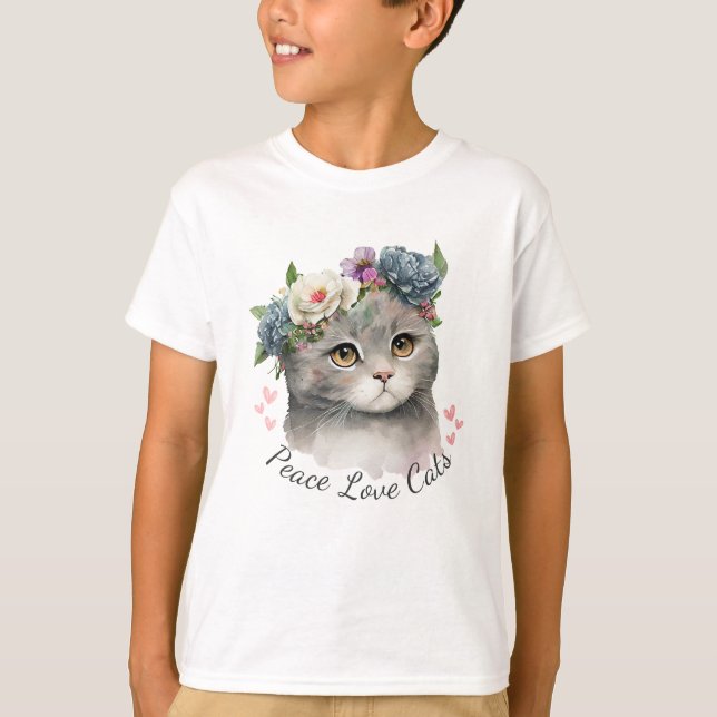 Camiseta para niños Kitty (Anverso)