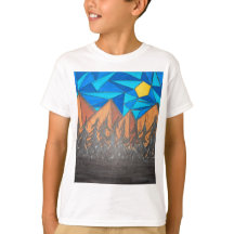 Camiseta para niños - Montañas de vidrio templado