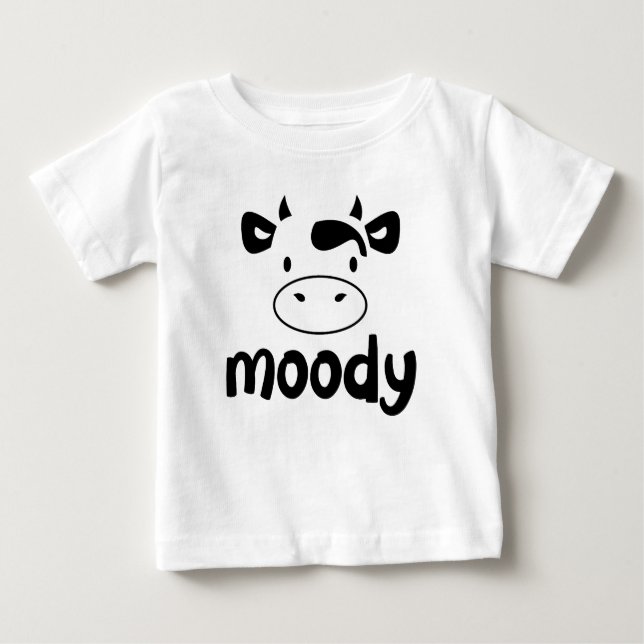 Camiseta para niños "Moody Cow" (Anverso)
