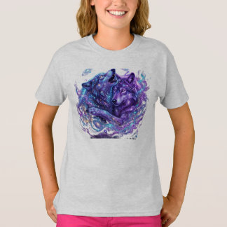 Camiseta para niños Mystic Galaxy Kids Azul Arte d