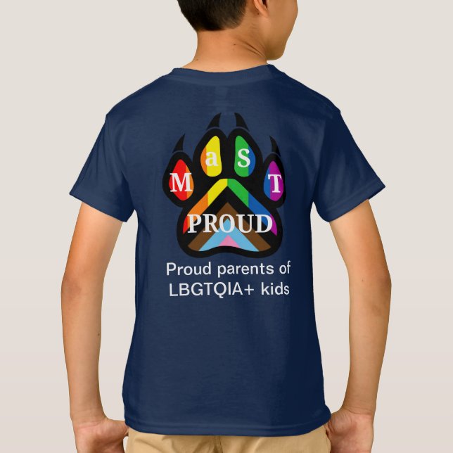 Camiseta para niños orgullosos de Ma (Reverso)