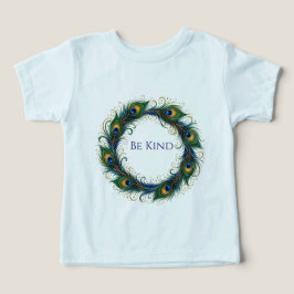 Camiseta para niños pequeños con círculo de pluma 